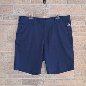 Adidas Cobalt Blue Golf Casual Shorts 3 Stripe